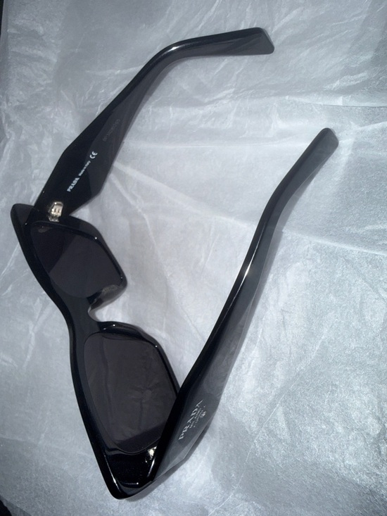 Prada Butterfly Rectangular Sunglasses with Dark Lenses main image 4
